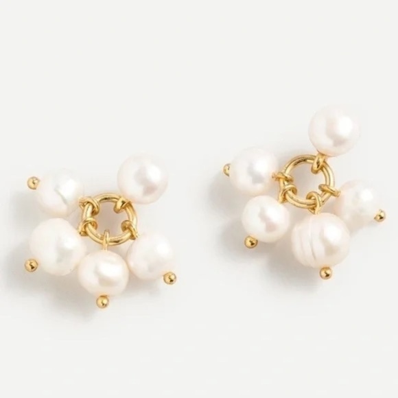J. Crew Jewelry - NWT J. Crew Tri-Drop Freshwater Pearl Earrings